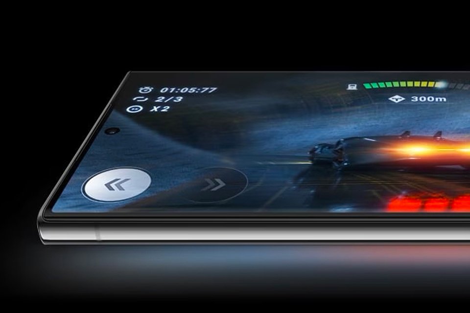 A Samsung Galaxy S23 Ultra smartphone.